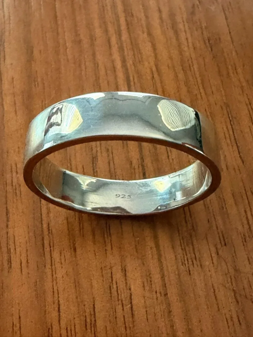 Men's 925 Sterling Silver Band Ring Size 12